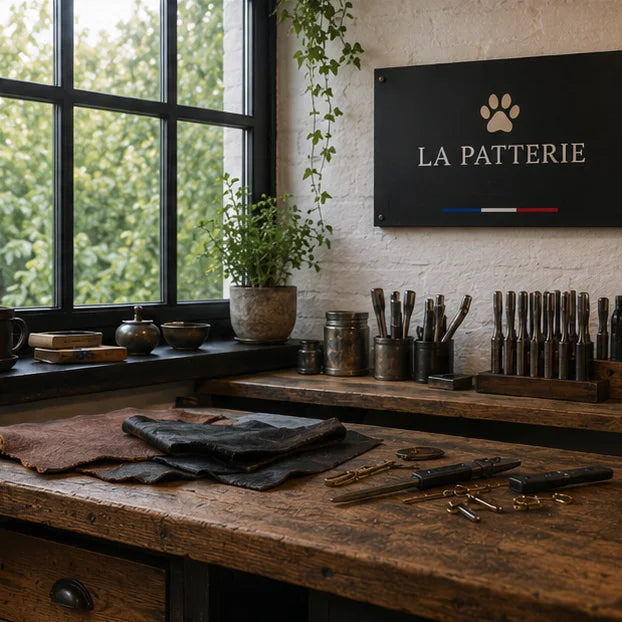 Médailles en laiton fraîchement gravées sur leur plateau.