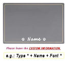 Tapis gamelle chien personnalisé silicone