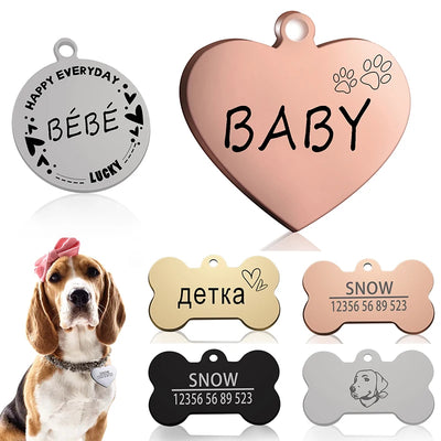 Médaille chien pendentif personnalisé
