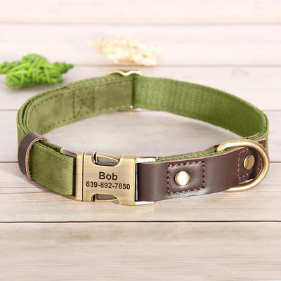 Collier cuir personnalisé pour Chien