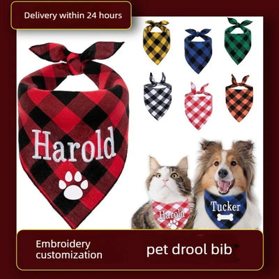 Bandana chien nœud papillon personnalisé