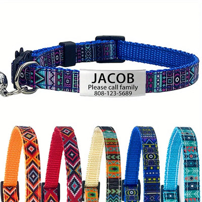 Collier Chat Personnalisé Rembourré