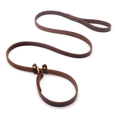 Laisse Coulissante Cuir Chien