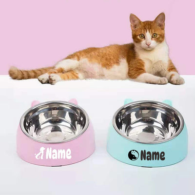 Gamelle Chat Inclinée Personnalisée