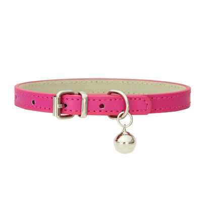 Collier Chat Cuir Rembourré