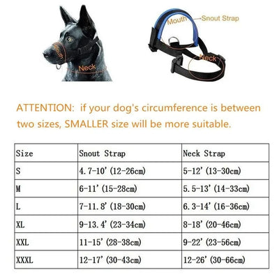Muselière Chien Nylon Rayures