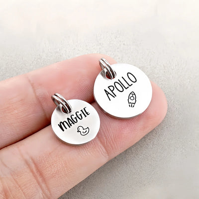 Mini Médaille Chat Gravée