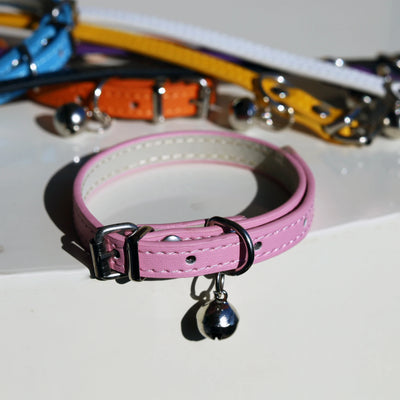 Collier Chat Cuir Rembourré