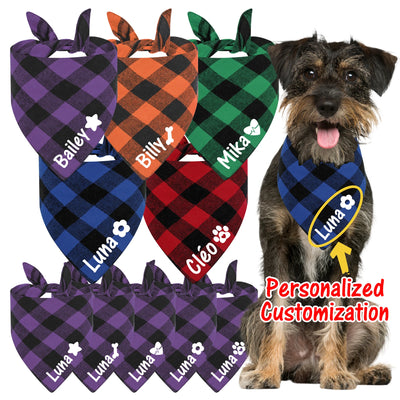 Bandana chien personnalisé grand format
