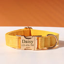 Collier chien nylon nœud personnalisé
