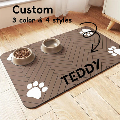 Tapis chien personnalisé diatomée