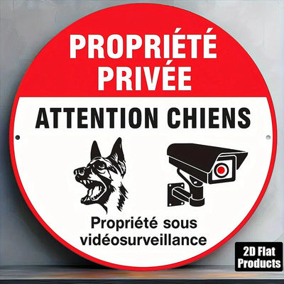 Plaque chien propriété privée