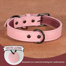 Collier Chien En Cuir Véritable