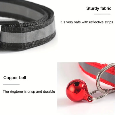 Collier Chat Réfléchissant Personnalisé