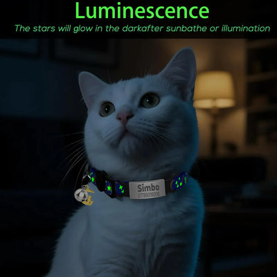 Collier Chat Lumineux Personnalisé