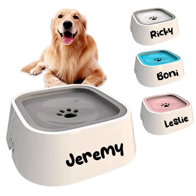 Gamelle à eau chien personnalisée