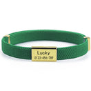 Collier Chat Personnalisable AirTag Carré