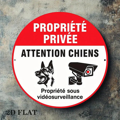 Plaque chien propriété privée