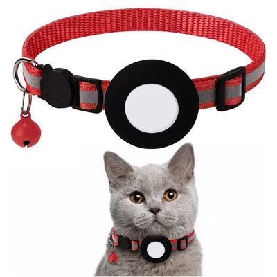 Collier Chat Réfléchissant AirTag