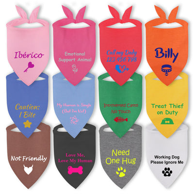 Bandana chien personnalisable motif
