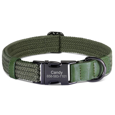 Collier chien personnalisé nylon