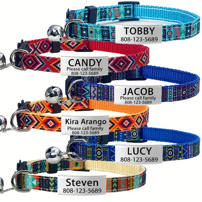 Collier Chat Personnalisé Rembourré