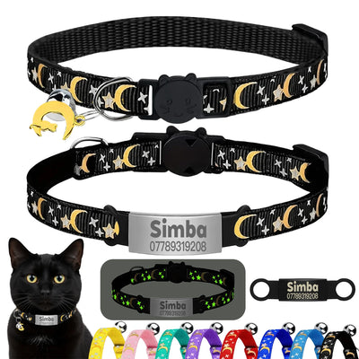 Collier Chat Lumineux Personnalisé
