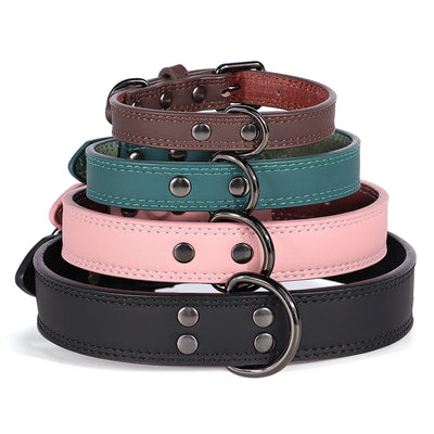 Collier Chien En Cuir Véritable