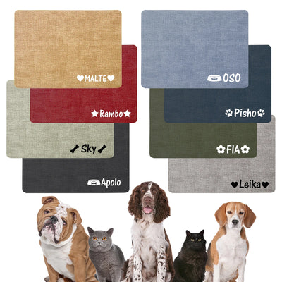 Tapis chien personnalisé forme originale
