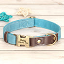 Collier petit chien en cuir personnalisé