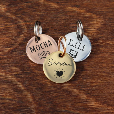 Médaille Chat Forme Poisson