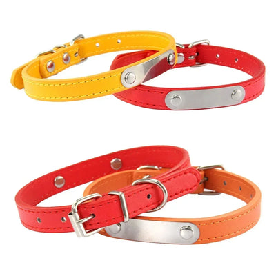 Collier chien cuir personnalisé