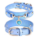 Collier Chien Cuir Strass