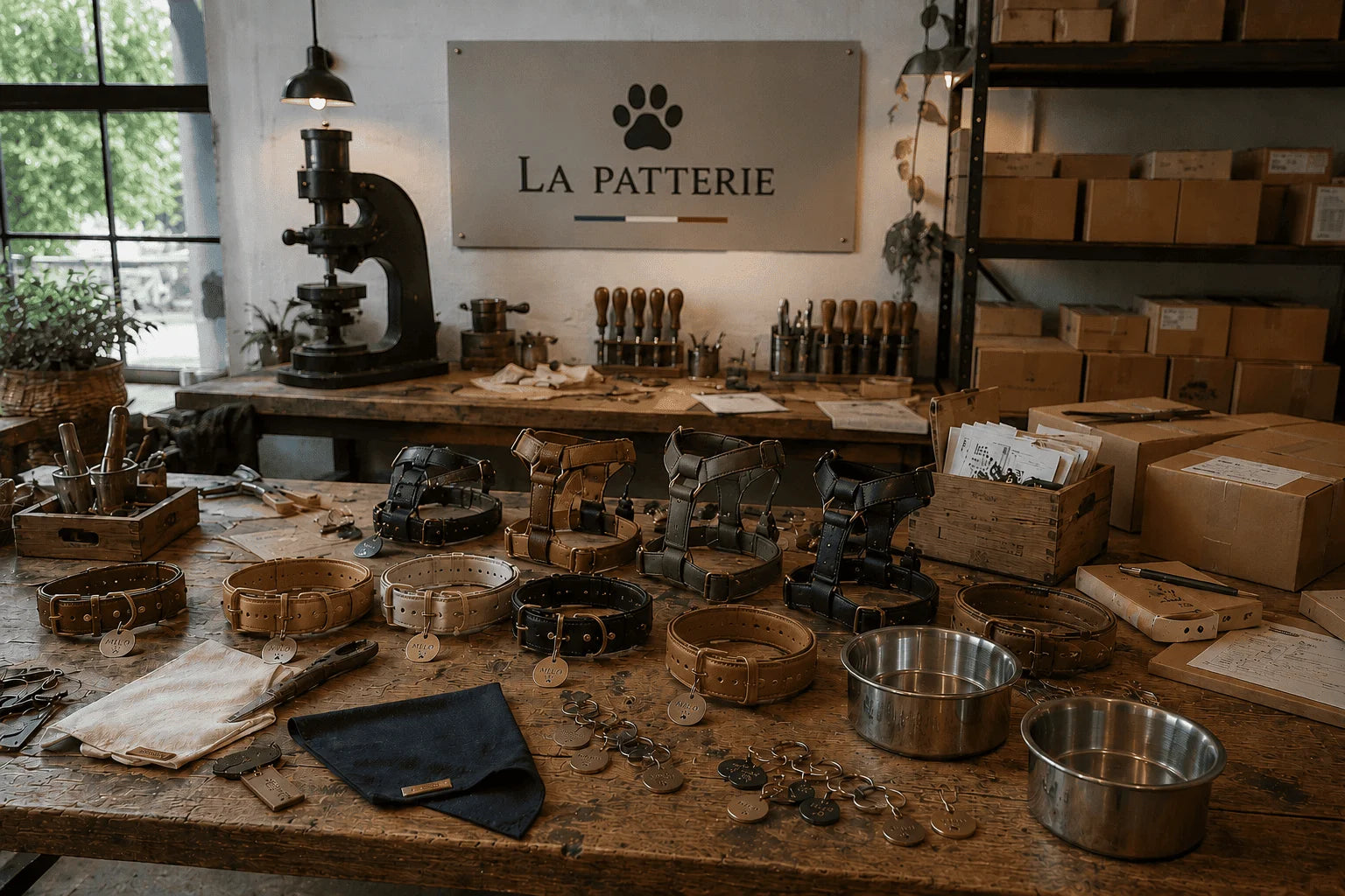 Du cuir, des mains, des prénoms.