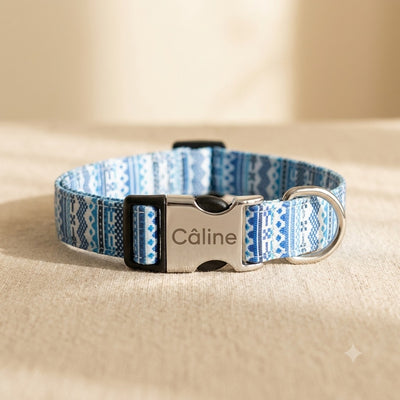 Collier chien nylon résistant personnalisé — La Patterie