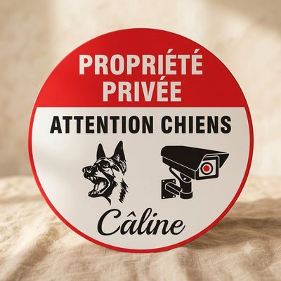 Plaque chien propriété privée — La Patterie