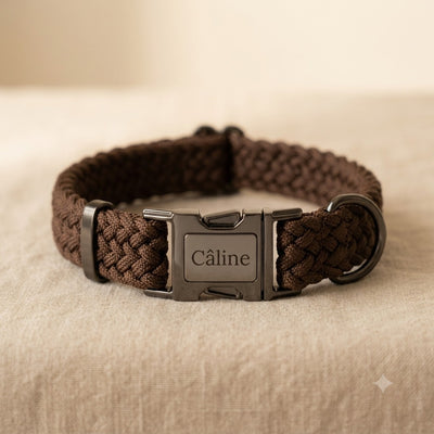Collier chien personnalisé nylon — La Patterie