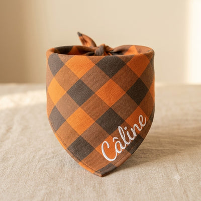 Bandana chien écossais personnalisé — La Patterie