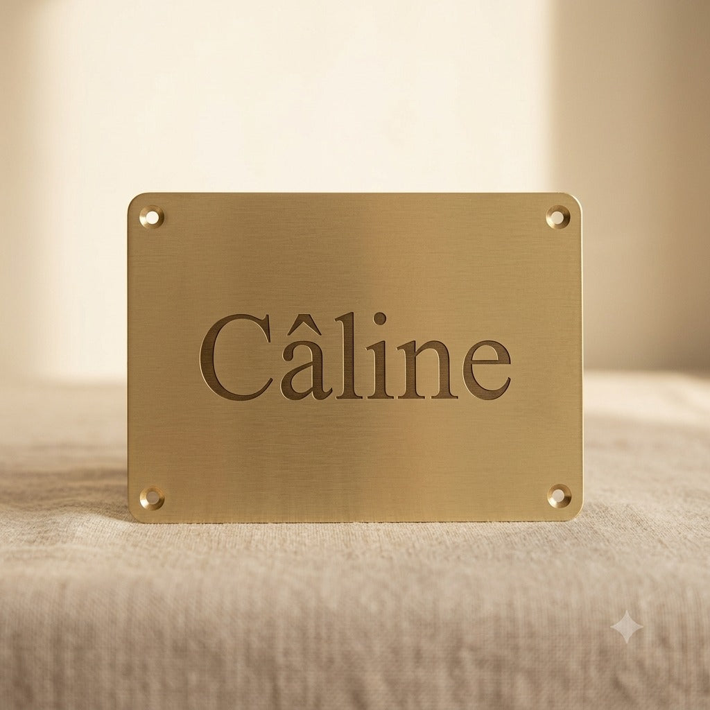 Plaque attention au chien personnalisé — La Patterie
