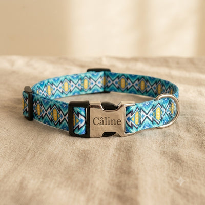 Collier chien nylon imprimé personnalisé — La Patterie